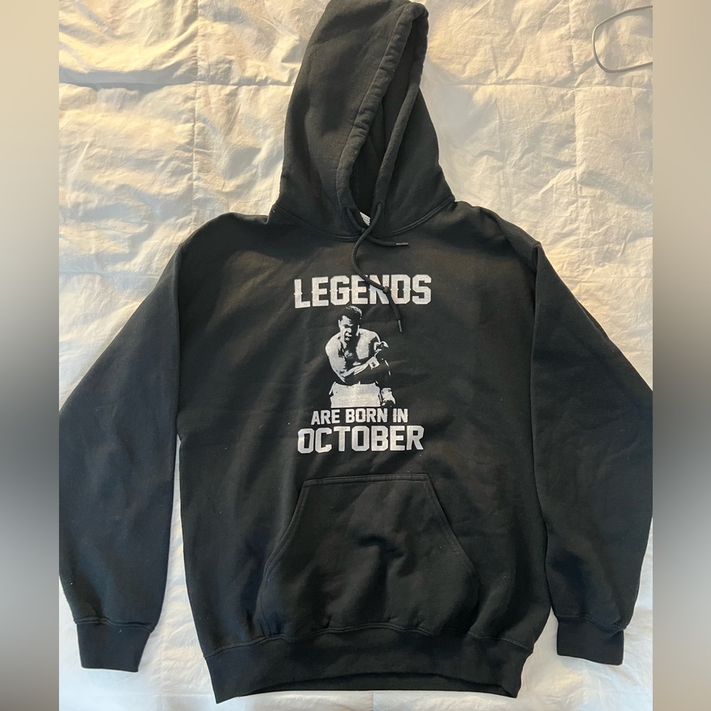 Black Muhammad Ali print Hoodie